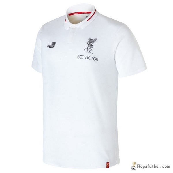 Polo Liverpool 2017/18 Blanco Rojo